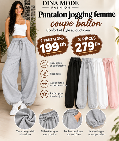 Pantalon jogging coupe ballon